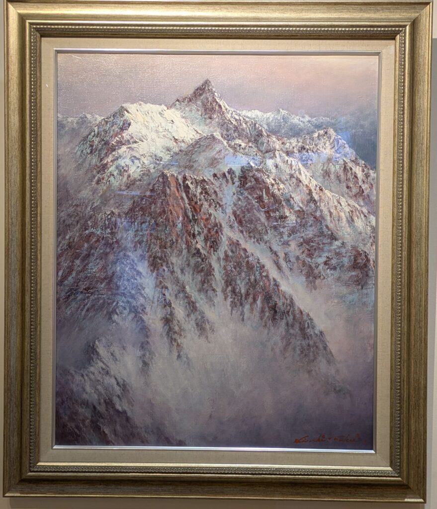 武井清 鐘平より穂高岳遠峰 3F油彩 山岳画家 武井清 鐘平より穂高岳遠峰 3F油彩 山岳画家 - メルカリ